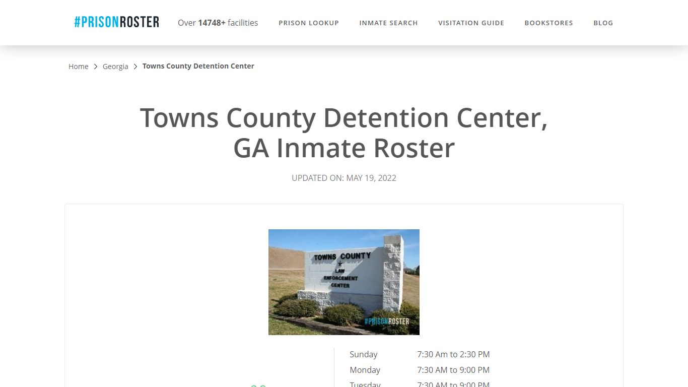 Towns County Detention Center, GA Inmate Roster